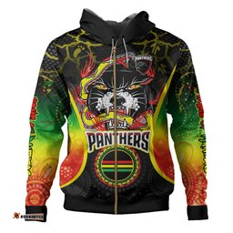 penrith panthers custom gradient hoodie - angry penrith panthers penny power personalised name and number hoodie