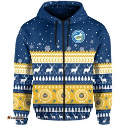 eels rugby hoodie christmas parramatta blue