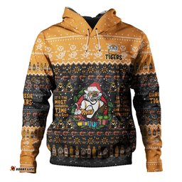 wests tigers christmas custom hoodie - chrissie spirit hoodie