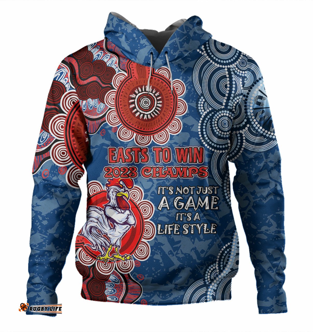 sydney roosters custom hoodie - easts to win hoodie