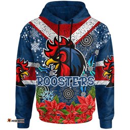 sydney roosters christmas hoodie - custom christmas sydney roosters hoodie