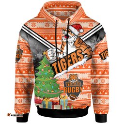 wests tigers hoodie - custom christmas tree wests tigers ball hoodie