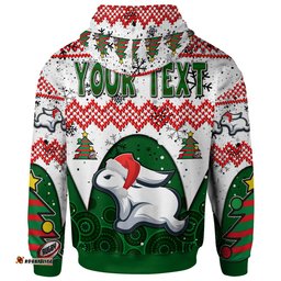 south sydney rabbitohs hoodie - south sydney rabbitohs tree with aboriginal inspired pattern hoodie