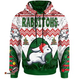 south sydney rabbitohs hoodie - south sydney rabbitohs tree with aboriginal inspired pattern hoodie