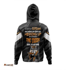 wests tigers father's day hoodie - screaming dad and crazy fan