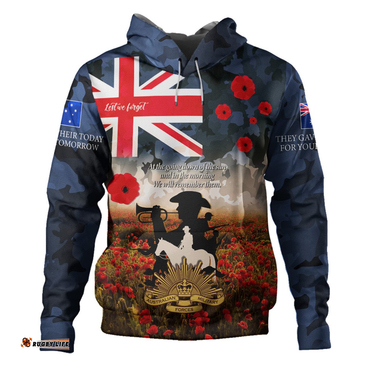 australia hoodie anzac day lest we forget remembrance day soldier poppy flower