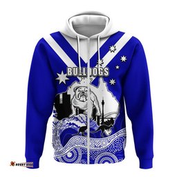 custom personalised bulldogs rugby hoodie australia day style