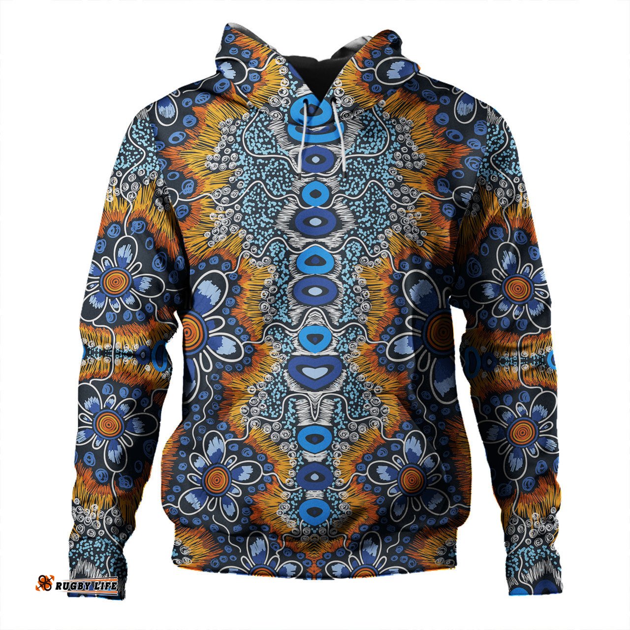 australia aboriginal hoodie - aboriginal flowers art hoodie