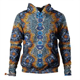 australia aboriginal hoodie - aboriginal flowers art hoodie