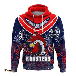 custom personalised sydney roosters boomerang aboriginal hoodie