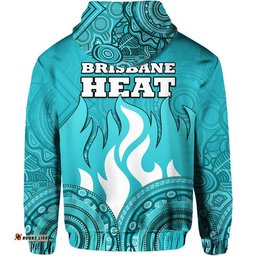 brisbane heat indigenous aboriginal arts zip up and pullover hoodie