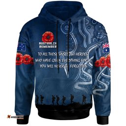 australia anzac hoodie australia remember with aboriginal inspired patterns hoodie
