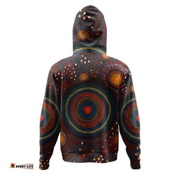 australia christmas custom hoodie - personalised aboriginal inspired patterns hoodie