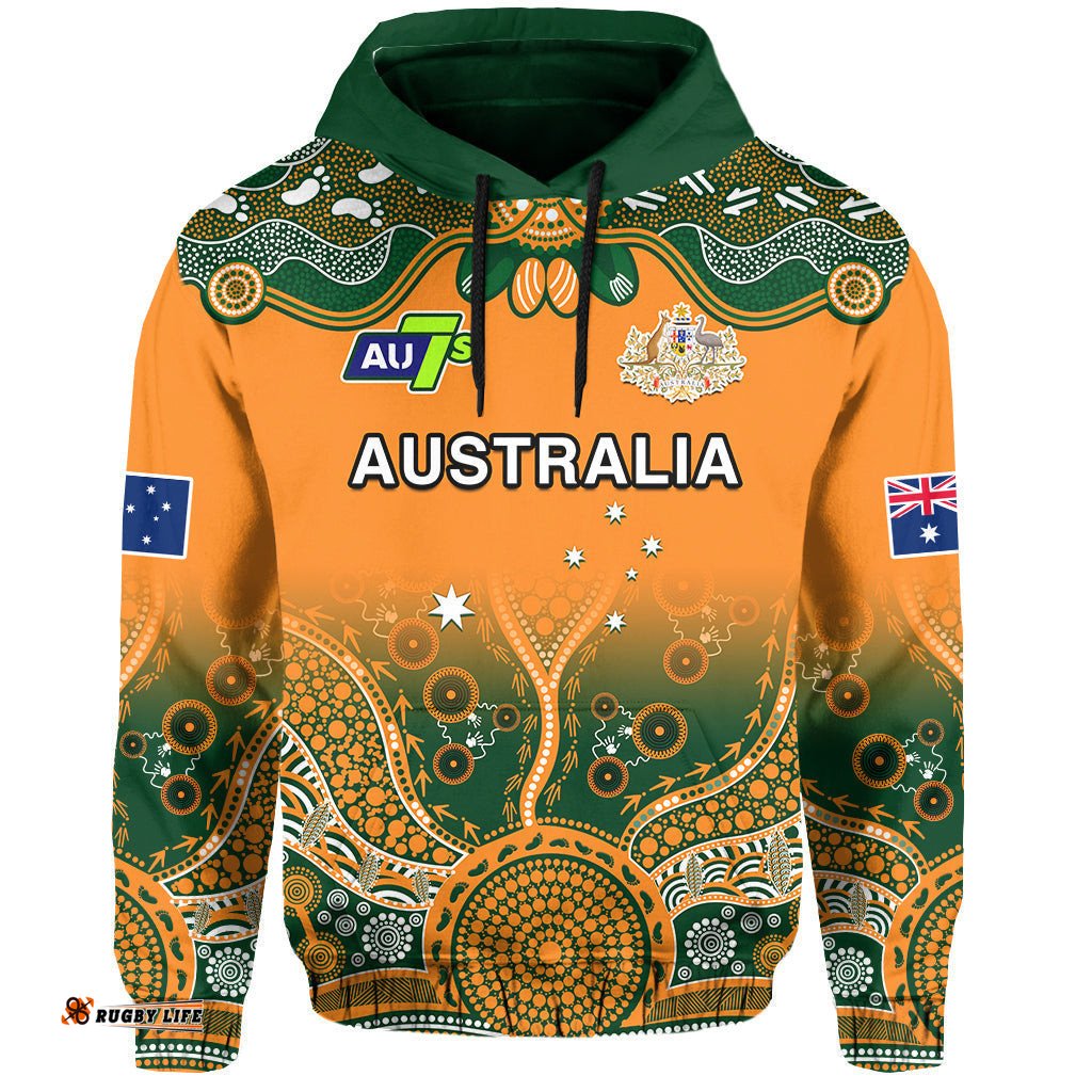 australia rugby hoodie aussie sevens original indigenous