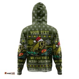 australia christmas fishing custom hoodie - we fish you a merry christmas hoodie
