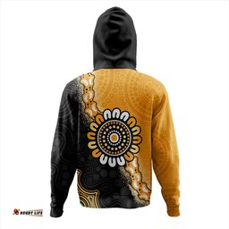 australia hoodie aboriginal indigenous dot painting half people setting symbols
