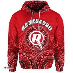 melbourne renegades indigenous aboriginal arts zip up and pullover hoodie