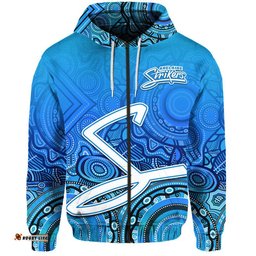adelaide strikers indigenous aboriginal arts zip up and pullover hoodie