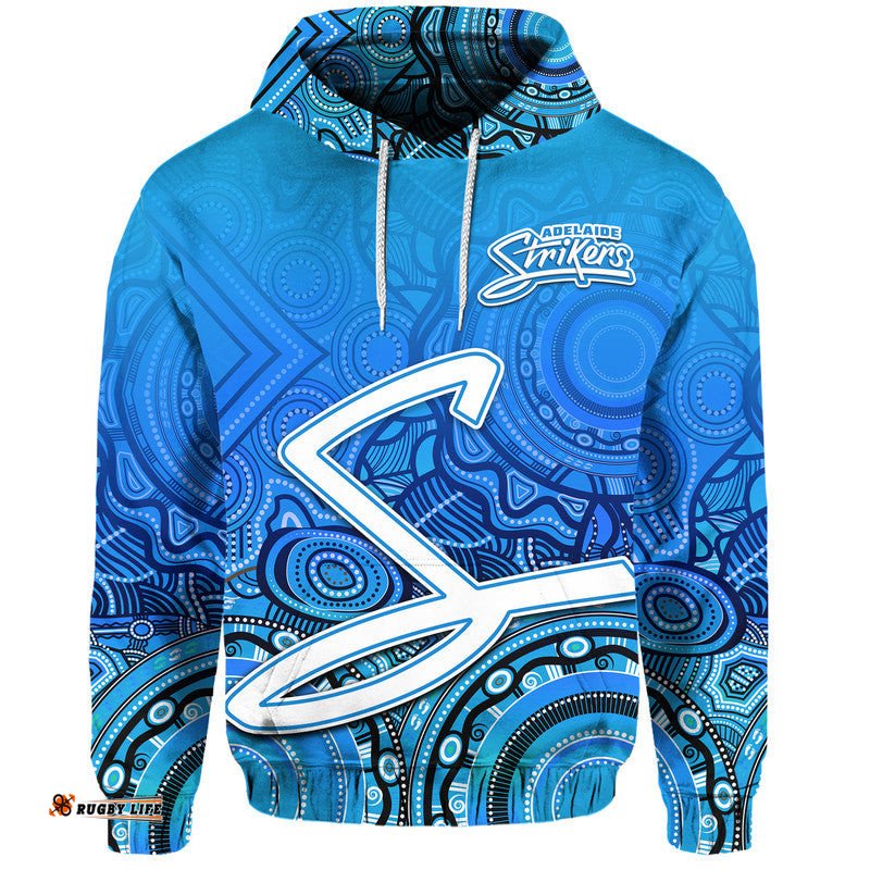 adelaide strikers indigenous aboriginal arts zip up and pullover hoodie