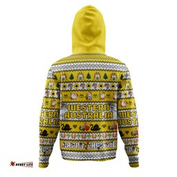 western australia christmas custom hoodie - happy chrissie ugly style hoodie