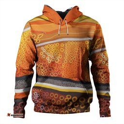 australia aboriginal hoodie - abstract theme of australian indigenous aboriginal art hoodie