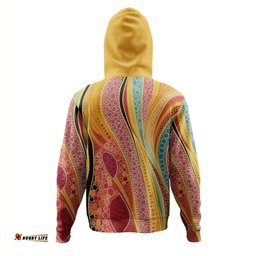 australia aboriginal hoodie - indigenous aboriginal art dot color hoodie
