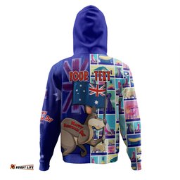 australia custom hoodie - happy australia day with big things hoodie