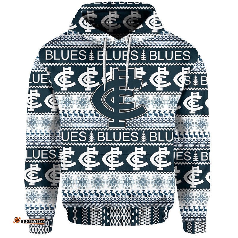 australian football league christmas blues sweatshirt