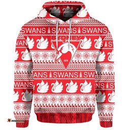australian football league christmas swans sweatshirt