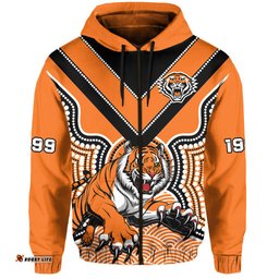 wests tigers hoodie indigenous artsy