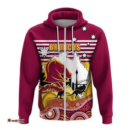 custom personalised broncos rugby hoodie australia day style