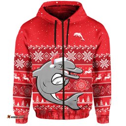 dolphins rugby hoodie indigenous merry christmas