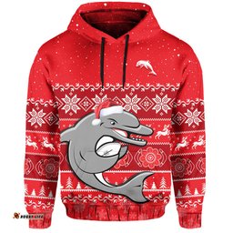 dolphins rugby hoodie indigenous merry christmas