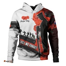 australia hoodie - custom anzac day special style ( ver 2 )