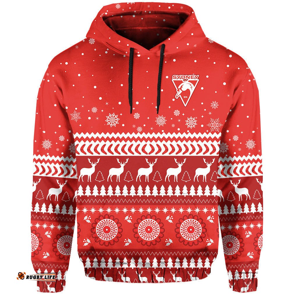 custom personalised swans football hoodie christmas sydney