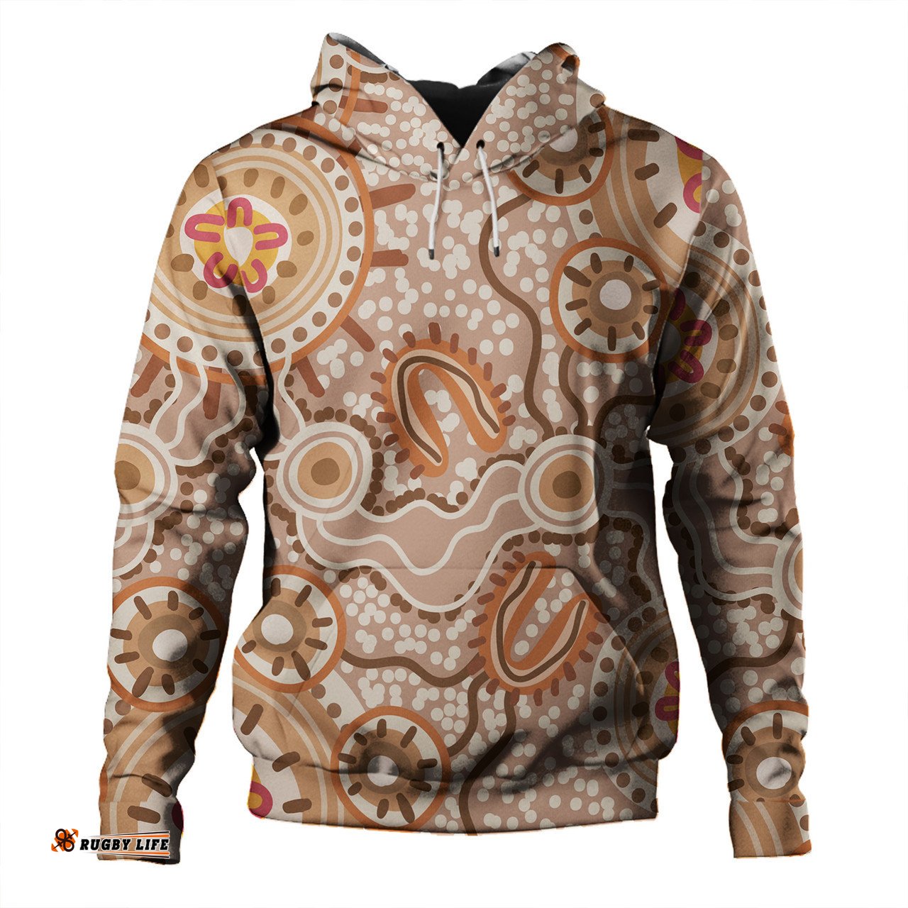 australia aboriginal hoodie - aboriginal dot design artwork hoodie