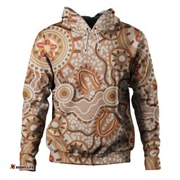 australia aboriginal hoodie - aboriginal dot design artwork hoodie