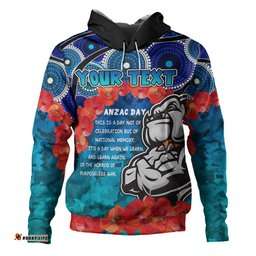 australia anzac custom hoodie - aussie anzac bulldog hoodie