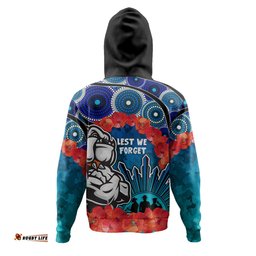 australia anzac custom hoodie - aussie anzac bulldog hoodie