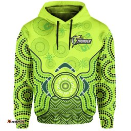 thunder cricket hoodie sydney indigenous artsy