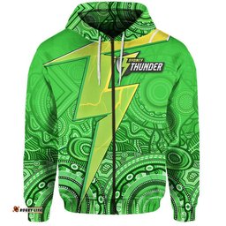 sydney thunder indigenous aboriginal arts zip up and pullover hoodie
