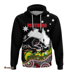 custom personalised panther rugby hoodie australia day style