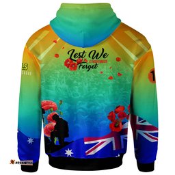 eels rugby hoodie custom eels remembrance day lest we forget poppies hoodie