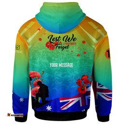 eels rugby hoodie custom eels remembrance day lest we forget poppies hoodie