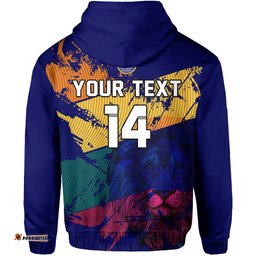 custom text and number sri lanka cricket hoodie the lions mens t20 world cup