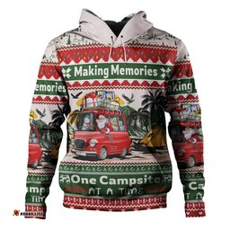 australia camping christmas hoodie - making memories one campsite at a time hoodie