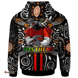 penrith panthers hoodie - custom penrith panthers ball aboriginal inspired indigenous sport style hoodie