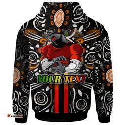 penrith panthers hoodie - custom penrith panthers ball aboriginal inspired indigenous sport style hoodie