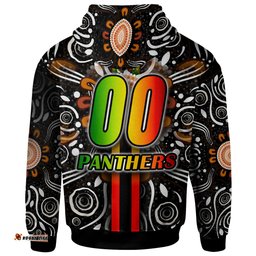 penrith panthers hoodie - custom penrith panthers ball aboriginal inspired indigenous sport style hoodie