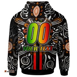 penrith panthers hoodie - custom penrith panthers ball aboriginal inspired indigenous sport style hoodie